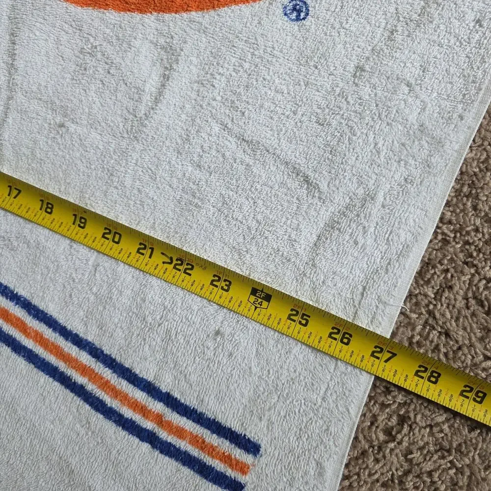 Vintage New York Mets Towel One Size White MLB Baseball Beach Bath Terry Fan